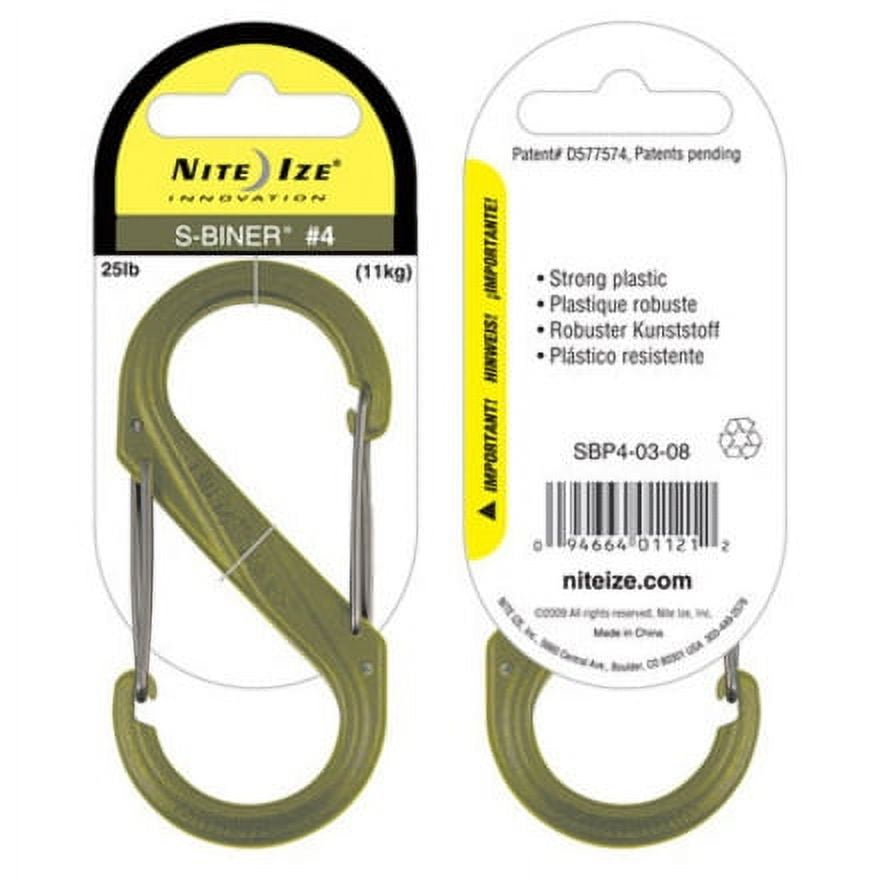 Nite Ize S-Biner Plastic Dual Carabiner #4 - Coyote