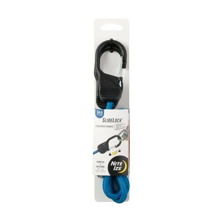 Nite Ize SlideLock® Carabiner Bungee - 36 in. - Blue