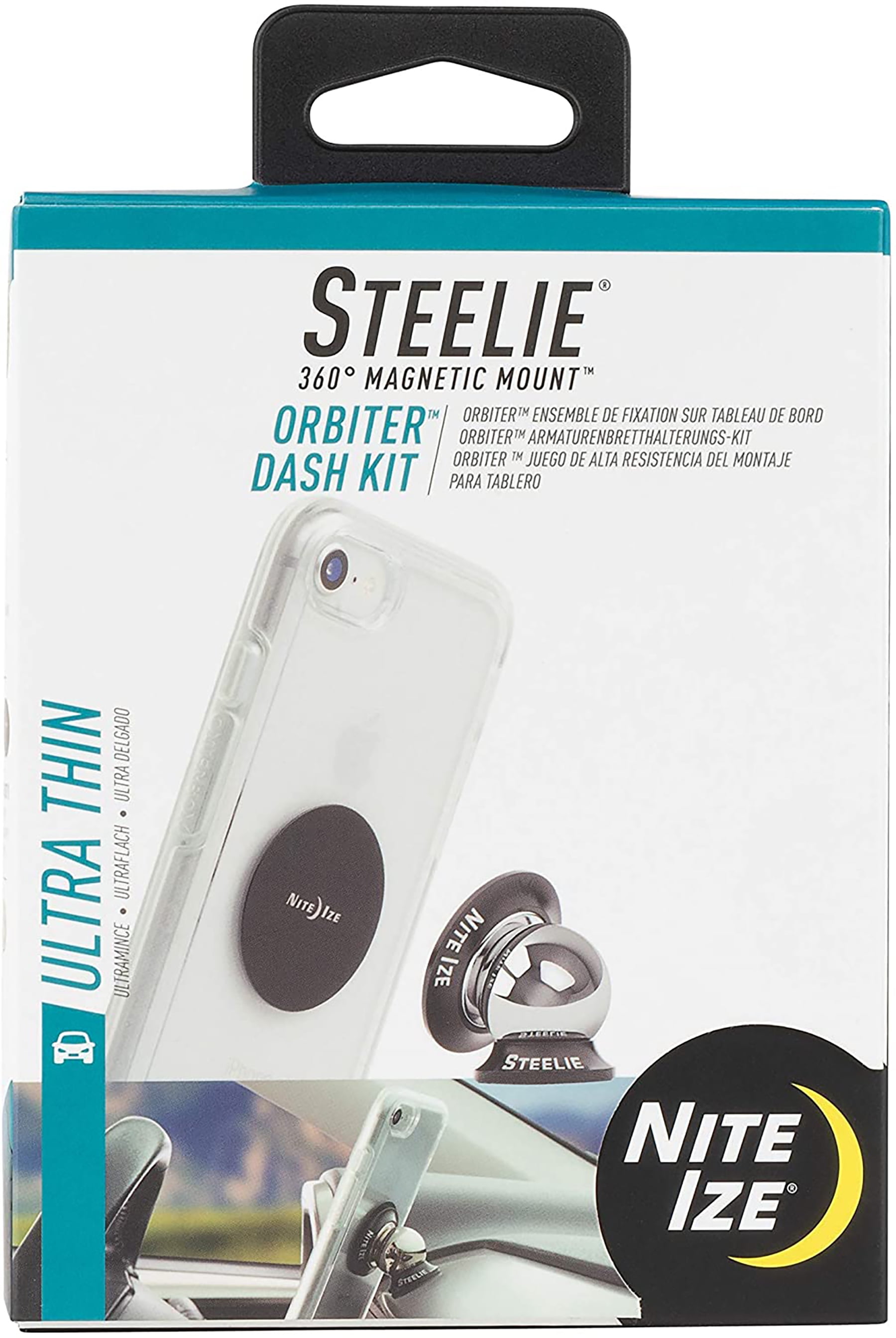 Nite Ize Steelie Orbiter Dash Mount Kit support téléphone magnétique pour  voiture set de 3