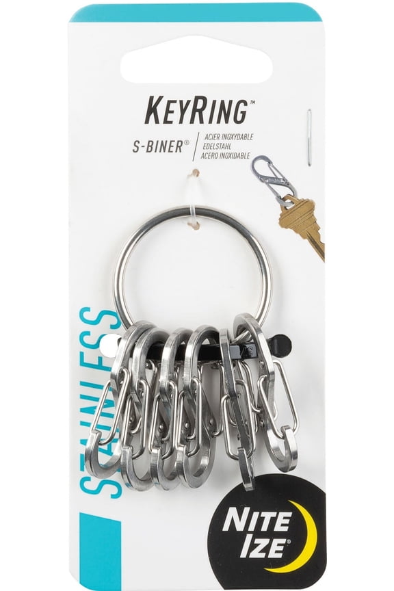Nite KRGS-11-R3 Stainless Steel Key Ring, 1.1"