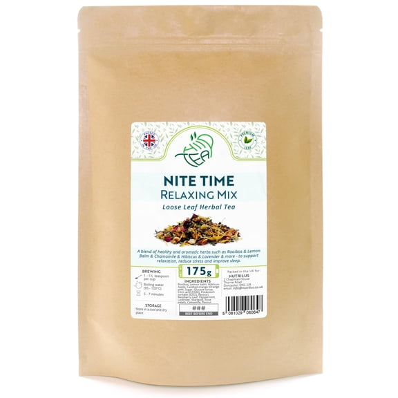 Nite Time Premium Herbal Loose Tea Natural Vitamins & Minerals (175g)