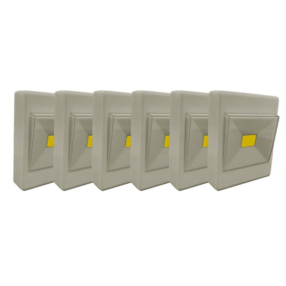 NiteLighter Battery Powered Touch Light, Grey, 6 Pack