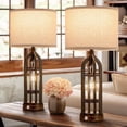 thumbnail image 1 of NiteLoom 24.7" Touch Table Lamps for Bedroom with USB Charging Ports & AC Outlet, 3-Way Dimmable Bedside Nightlight for Entryway, 2 Pack, 1 of 8