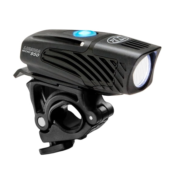 NiteRider Lumina Micro 950 Lumen USB-C Rechargeable Front Bike Light  5 Modes Compact LED Headlight, IP64 Waterproof for Road Cycling, Commuter, Night Cycling Safety Easy Mount Bicycle Light
