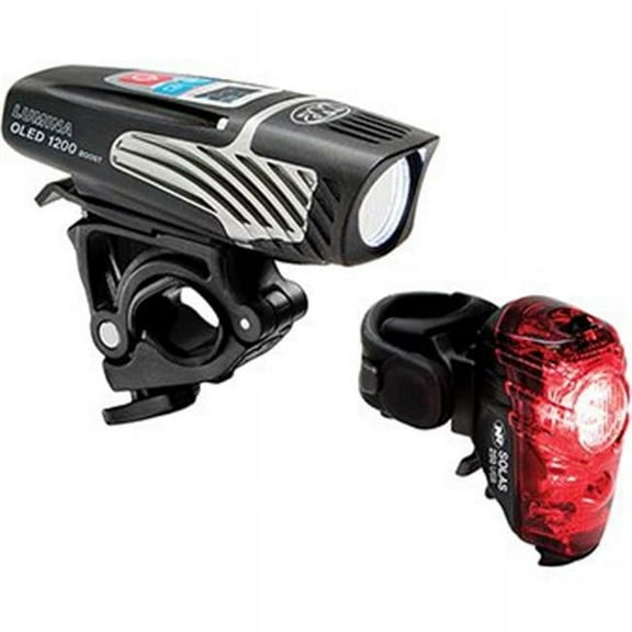 NiteRider Lumina OLED 1200 Boost and Solas 250 Headlight and Taillight Set
