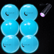 NiteSport 6-Pack Glow In The Dark Plastic Baseballs - Aquamarine