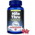 thumbnail image 1 of NiteThru Melatonin Two-Stage Sleep Aid Gummy, Strawberry, 6mg, 30 Ct, 1 of 7
