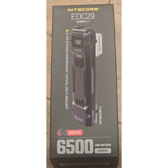 Nitecore EDC29 6,500 Lumens Ultra Slim High Performance Flashlight