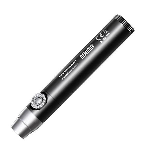 Nitecore GEM10UV GEMSTONE IDENTIFICATION Flashlight -3W 365nm UV-A LED w/Free Eco-Sensa Battery Case