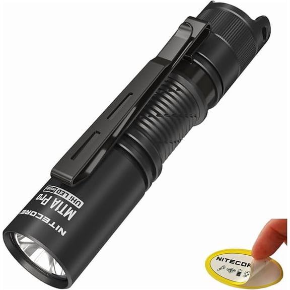 Nitecore MT1A Pro 800 Lumen EDC Flashlight Penlight, Compatible with one Alkaline Battery. USB-C Rechargeable, Including NitecoreS Sticker