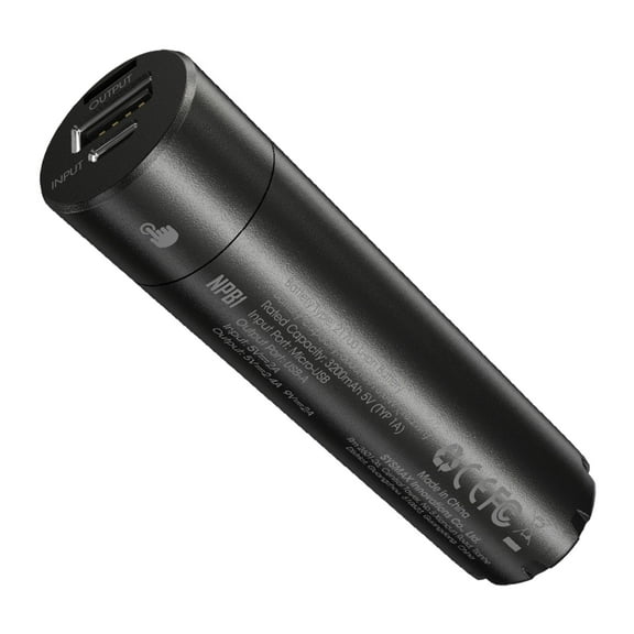 Nitecore NPB1 5000mAh Waterproof Power Bank, Black, 6952506494002