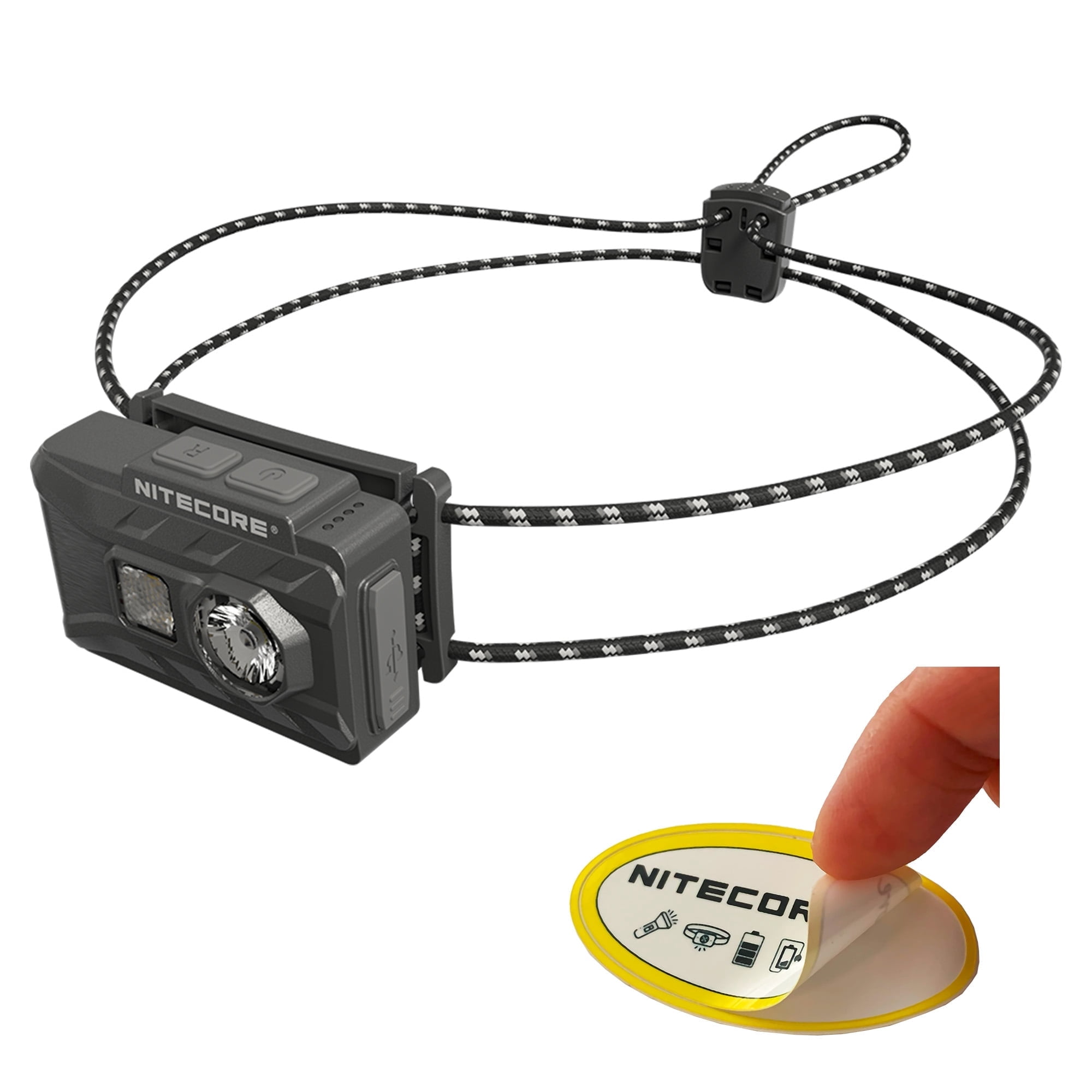 Nitecore NU20 Classic 360 Lumen USB-C Lightweight Outdoor Headlamp + Nitecore Sticker
