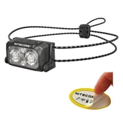 Nitecore NU25 MCT UL Black 400 Lumen USB-C Rechargeable Multi-Temperature Ultralight Headlamp + Nitecore Sticker