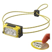 Nitecore NU25 MCT UL Yellow 400 Lumen USB-C Rechargeable Multi-Temperature Ultralight Headlamp + Nitecore Sticker