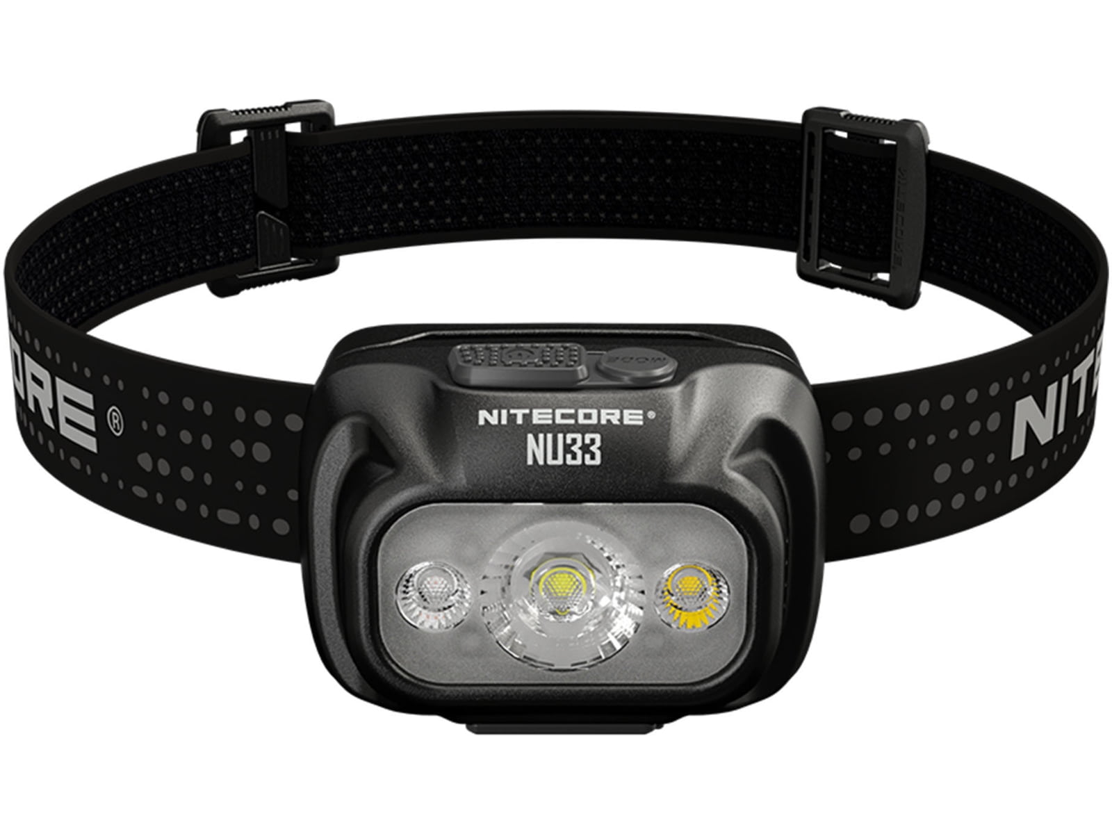 Nitecore NU33 LED Rechargeable Headlamp w/White & Red Beams, White/Red, 700 Lumen, Black