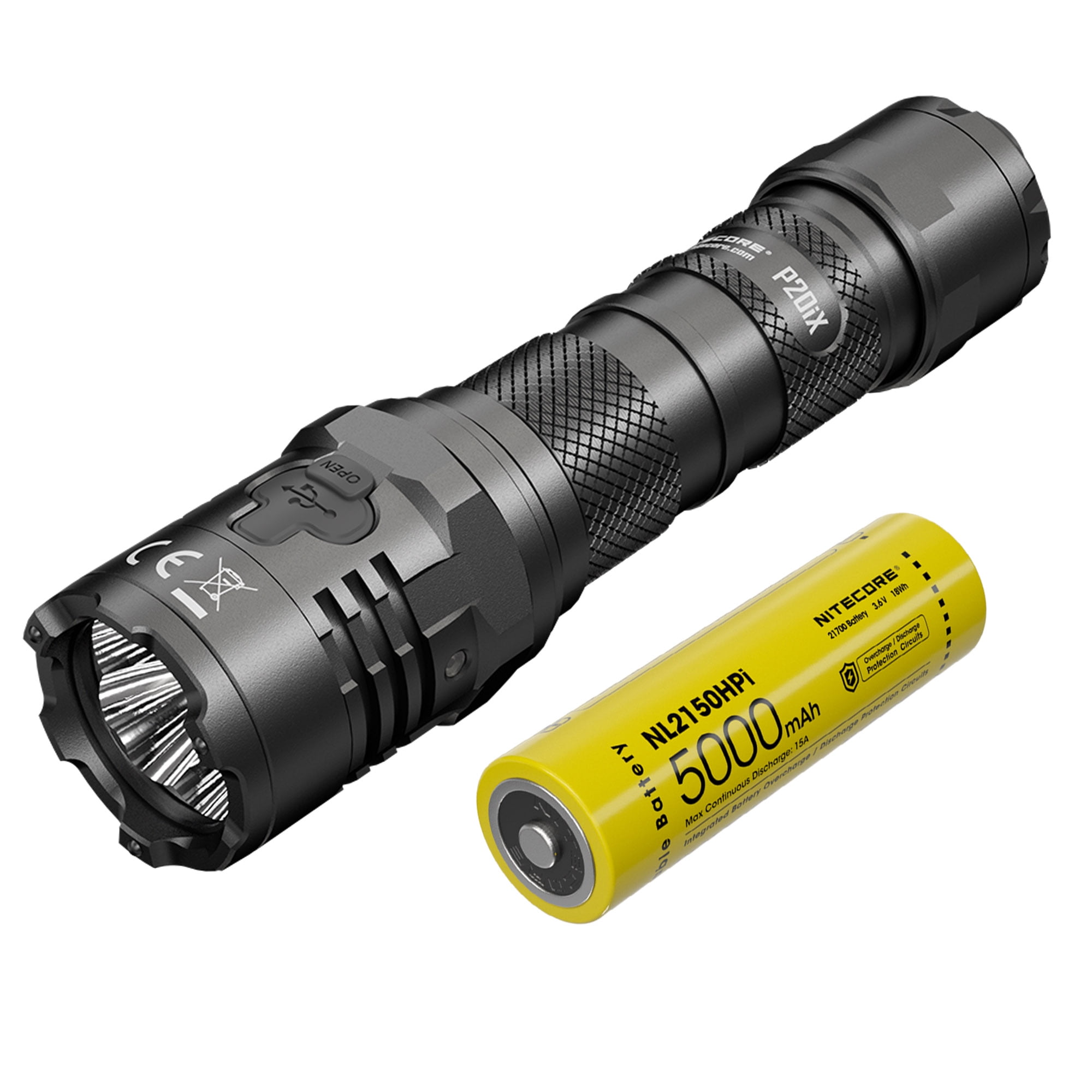 ライト・ランタン Nitecore P20iX Nitecore P20iX High Lumen Tactical Torch, CREE XP-L2 V6 LEDs, USB