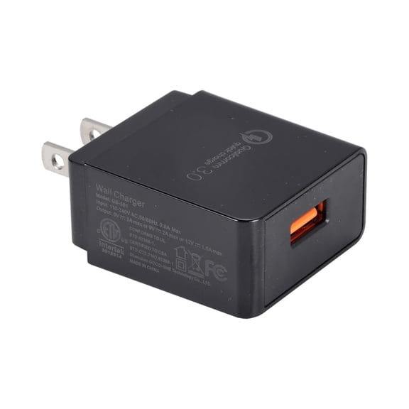 Nitecore Quick Charging 3.0 USB Charger Adapter, Black, 6952506493012