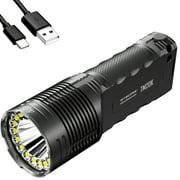 Nitecore TM20K CREE XP-L2 LEDs Rechargeable Flashlight, 9600mAh Li-ion Battery, White, 20000 Lumens, Black