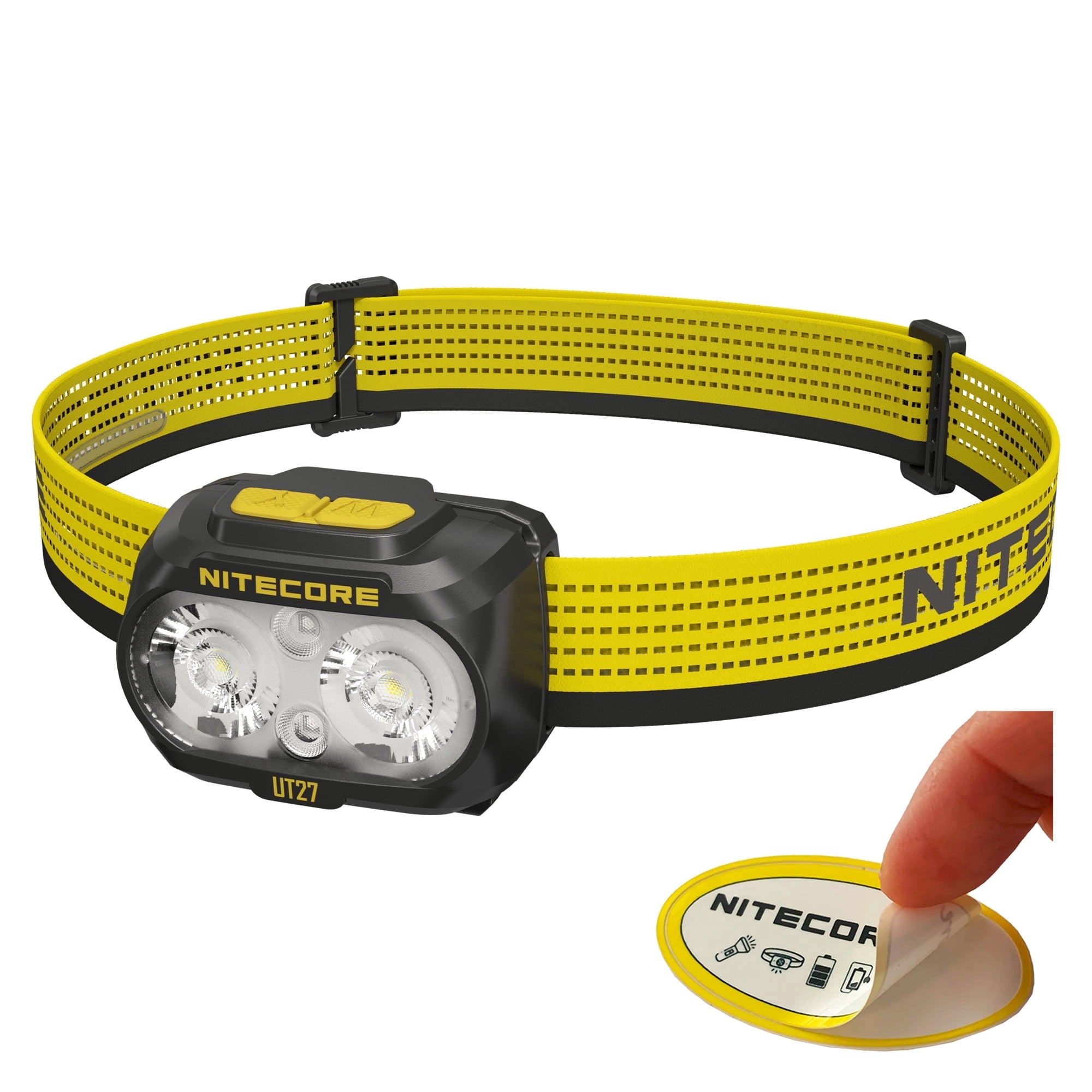 Nitecore UT27 MCT 800 lumen 3 Color Temperatures Running Headlamp + Nitecore Sticker