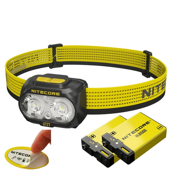 Nitecore UT27 MCT Pro 800 lumen 3 Color Temperatures Running Headlamp + Nitecore Sticker