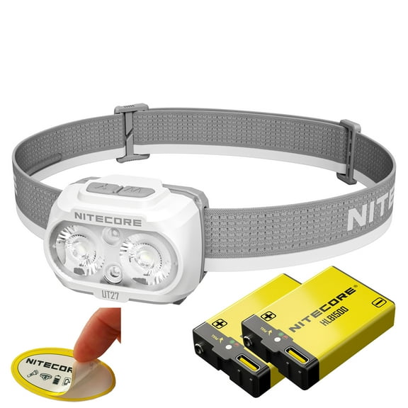 Nitecore UT27 MCT Pro 800 lumen 3 Color Temperatures Running Headlamp White + Nitecore Sticker