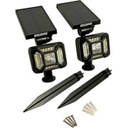 Nitelighter Dusk to Dawn Solar-Powered, Cool White Landscape or Area Spotlight   2 Pack