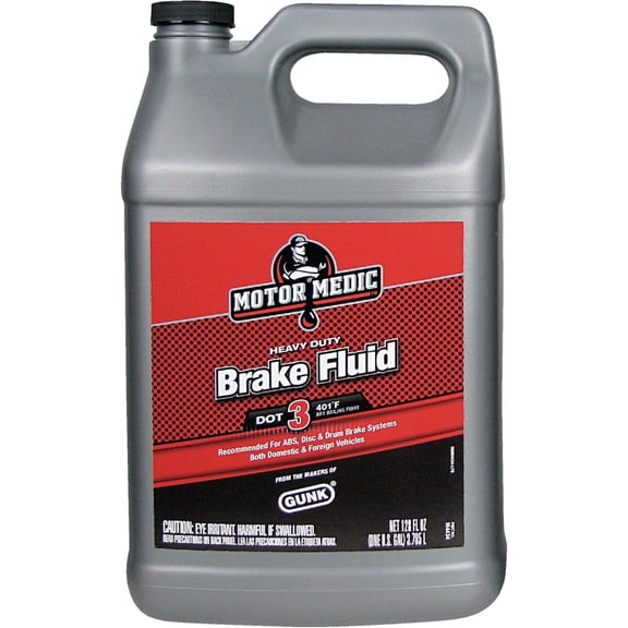 Niteo Motor Medic M4434 DOT 3 Heavy Duty Brake Fluid - 1 Gallon