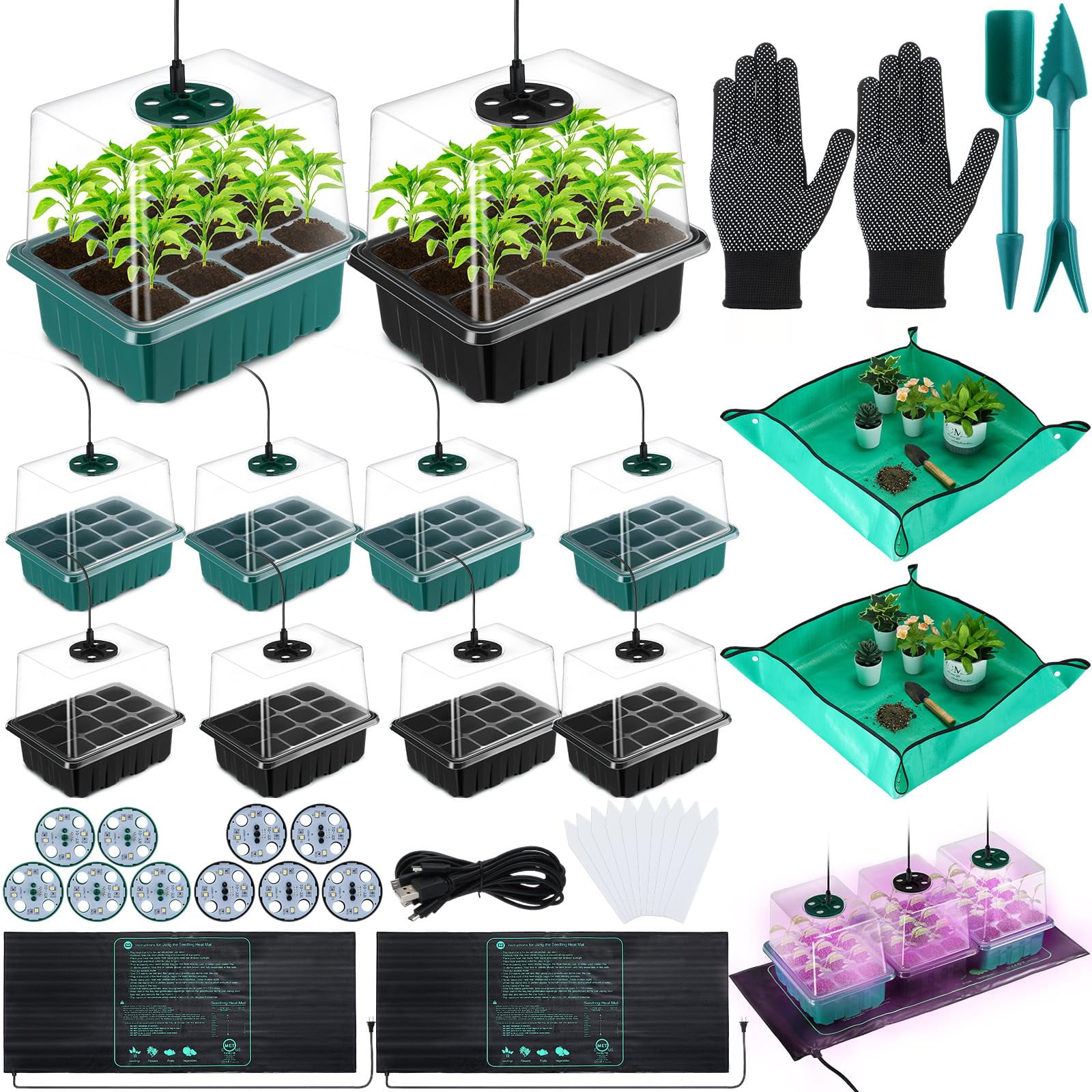 Nitial 19 Pack Seed OIF8 Starter Kit Include 10 Cells Seed Starter Tray
