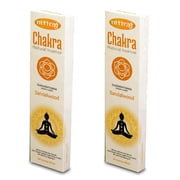 Nitiraj Natural Chakras Incense Sticks Slow Burning 1hr. 2 Pack Sacrum Chakra Sandalwood