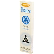 Nitiraj Natural Chakras Incense Sticks Slow Burning 1hr. 2 Pack Throat Chakra Lavender