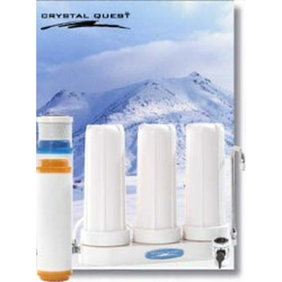 Nitrate Countertop Water Filter System Triple White (Polypropylene)