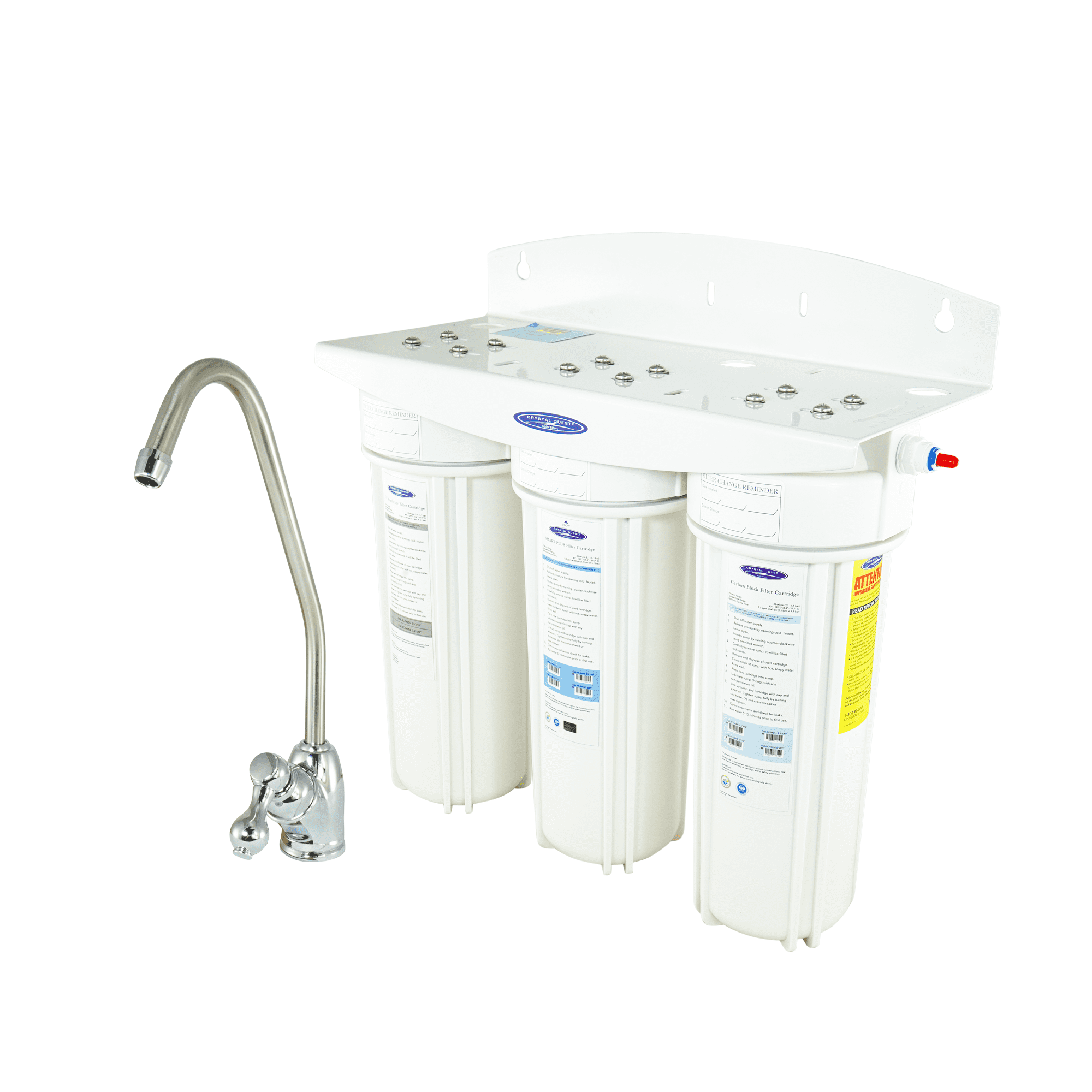 Nitrate Under Sink Water Filter System Triple
