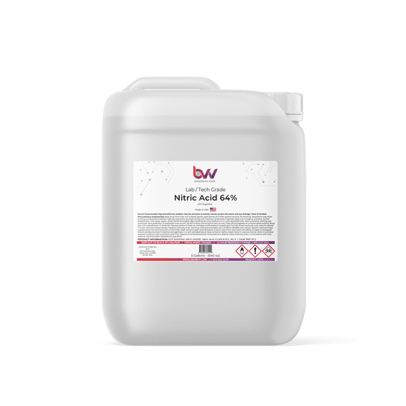 Nitric Acid 64.6% Lab Grade - 5 Gallons
