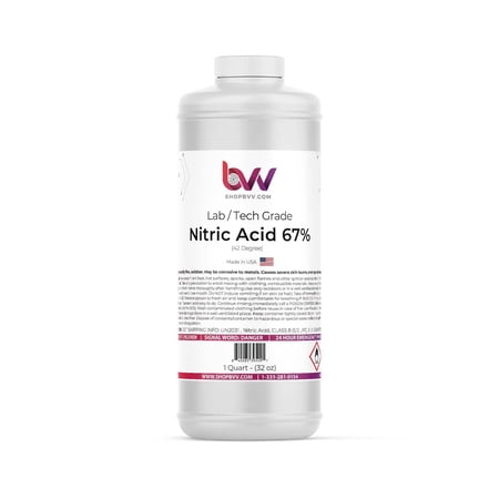 Nitric Acid 67% Lab Grade - 1 Quart - 946ml