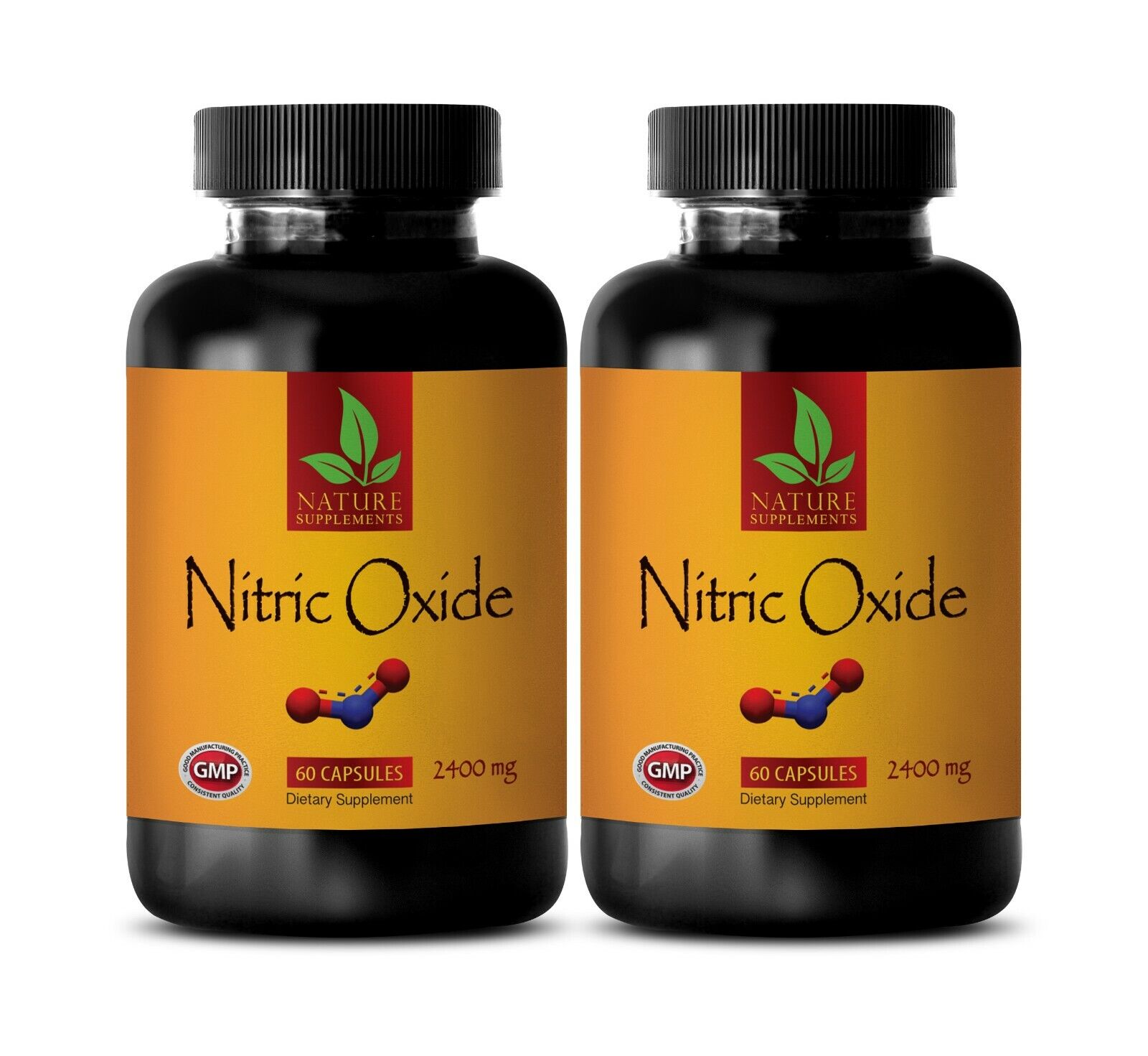 Nitric Oxide 2400mg Muscle Pump Workout Endurance 2 Bottles