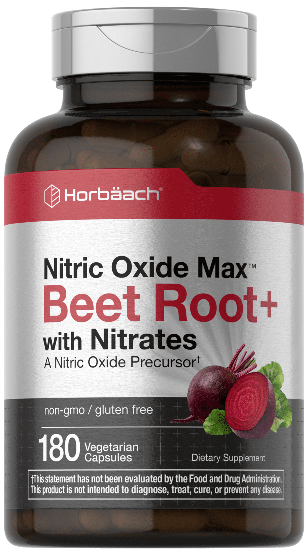 Nitric Oxide Beet Root Capsules With Nitrates 180 Count by