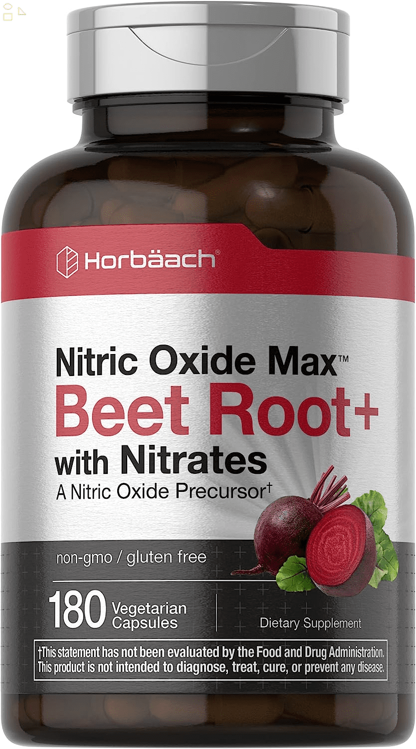 Nitric Oxide Beet Root Capsules and Precursor with Nitrates 180
