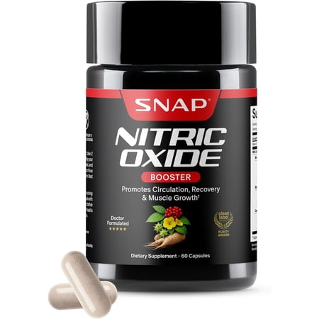 Snap Supplements Vital Amino Acids Nitric Oxide 1500mg | Muscle & Energy Support