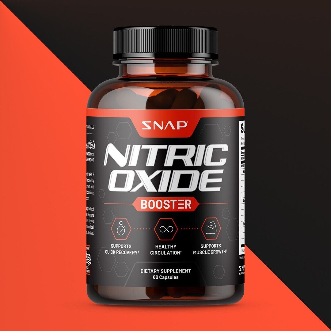 Nitric Oxide Booster Supplement LArginine, LCitrulline 1500mg 60