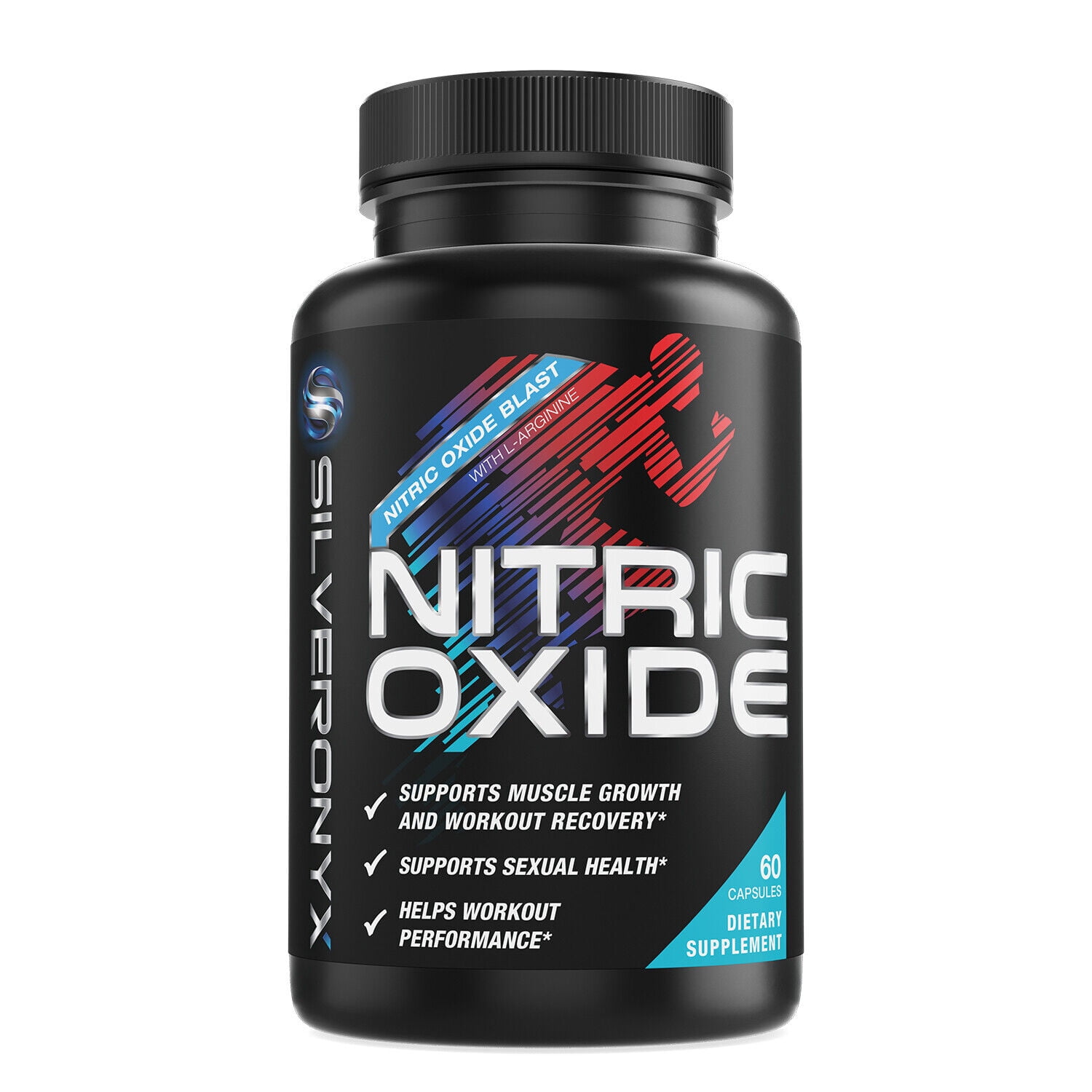 Nitric Oxide Booster Supplement Wl Arginine 1300mg Premium Workout Muscle Pump 60 Capsules 4904