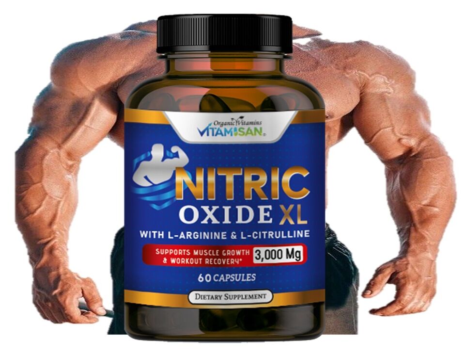 Nitric Oxide Booster Supplement w/LArginine 3000mg Premium Workout