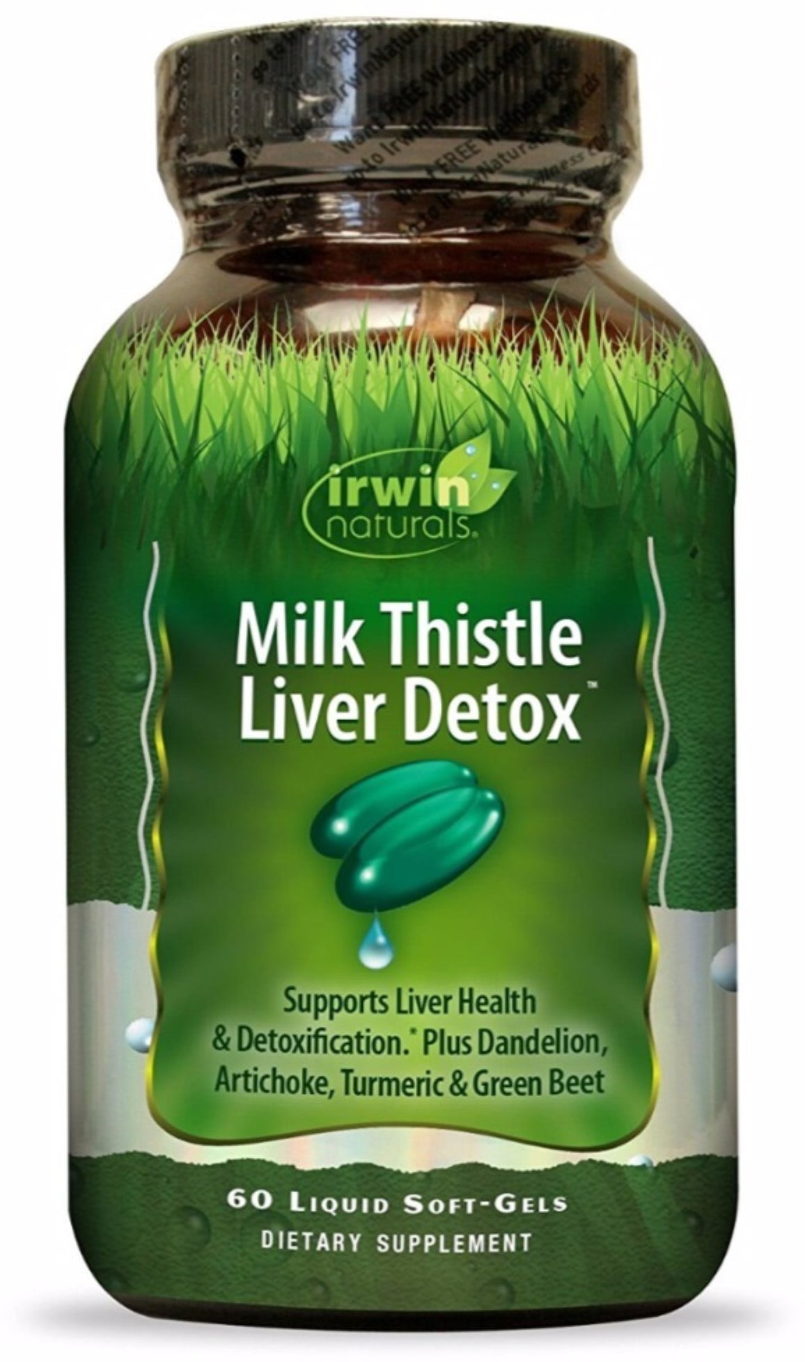 Irwin Naturals Milk Thistle Liver Detox Dietary Supplement, 60 count