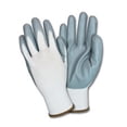 thumbnail image 1 of Nitrile Coated Knit Gloves, Grey & White - Extra Small, 1 of 1