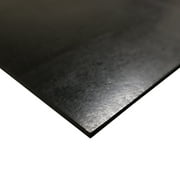 Nitrile Commercial Grade Rubber Sheet, Black, 60A, 0.031 x 24 x 36