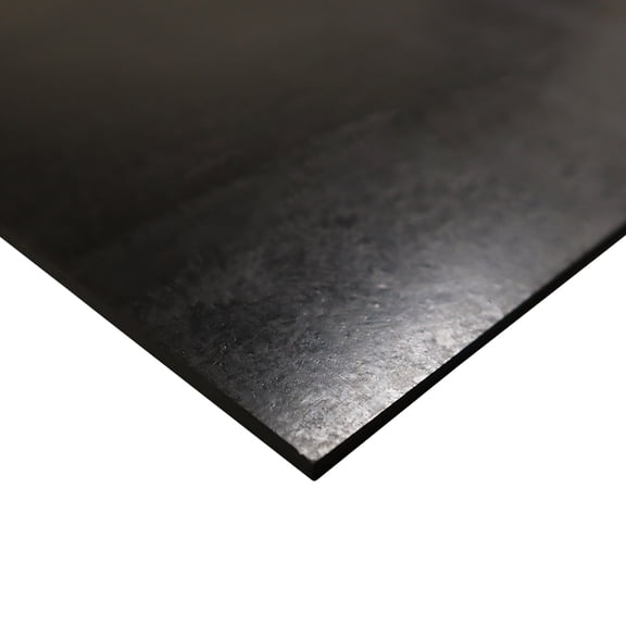Nitrile Commercial Grade Rubber Sheet, Black, 60A, 0.031" x 36" x 48"