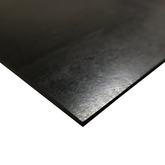 Nitrile Commercial Grade Rubber Sheet, Black, 60A, 0.125" x 36" x 72"