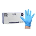 thumbnail image 1 of Nitrile Disposable Gloves, 100/Box - Medium - Latex Free, Powder Free - Nonsterile - Blue, 1 of 3