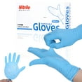 thumbnail image 1 of Nitrile Disposable Gloves for First Aid, Cleaning, Gardening, Crafting - Exam Gloves, 100-Count, Medium, 1 of 9