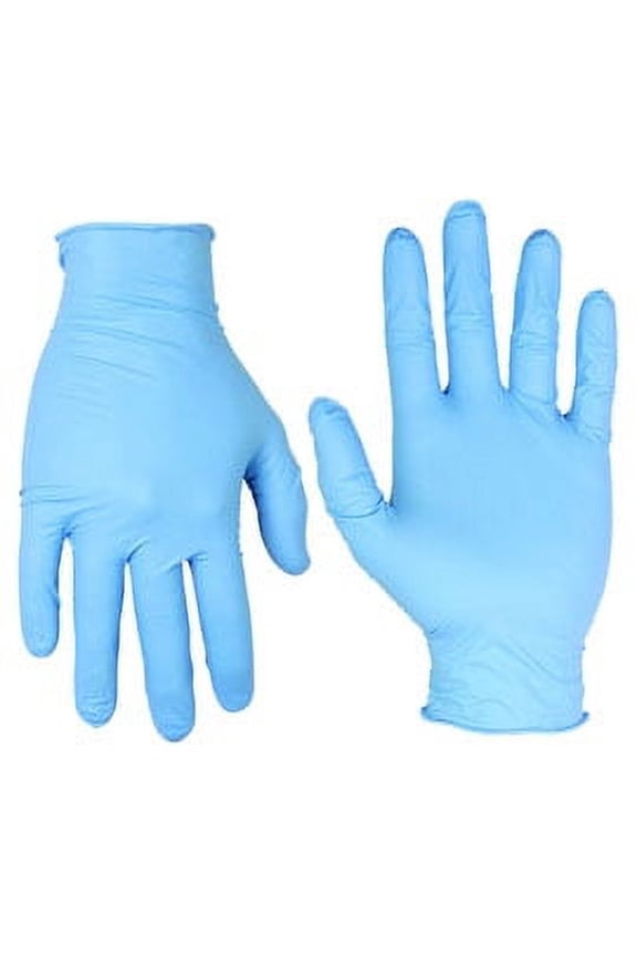 Nitrile Exam Powder-Free Non-Sterile Blue Gloves, Size Large 100/bx
