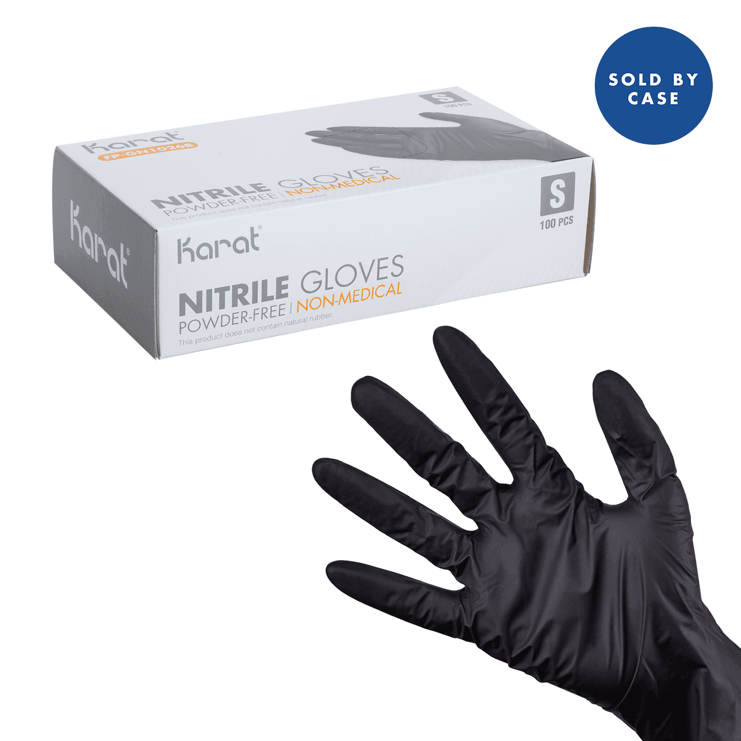 Nitrile Powder-Free Disposable Gloves (Black) - Small - 1,000 ct, FP-GN1026B
